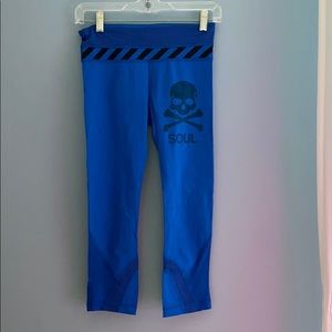 SOULCYCLE lululemon run inspire crop sz 4 blue